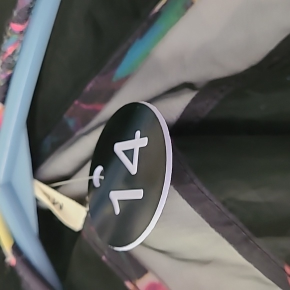 #014 Blouse Black Sheer And Floral Summer Top One Only Ignore Other Listing - Picture 2 of 2